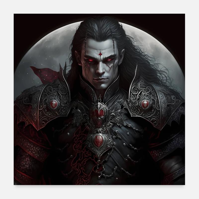 Dunkle Fantasie Vampir Version 7 Poster 60x60 cm