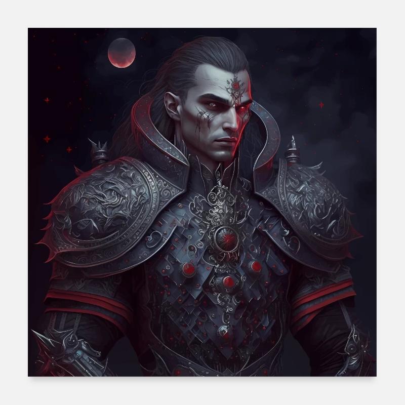 Dunkle Fantasie Vampir Version 9 Poster 60x60 cm