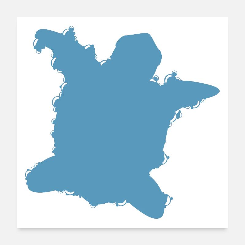 Schildkröte Poster 60x60 cm