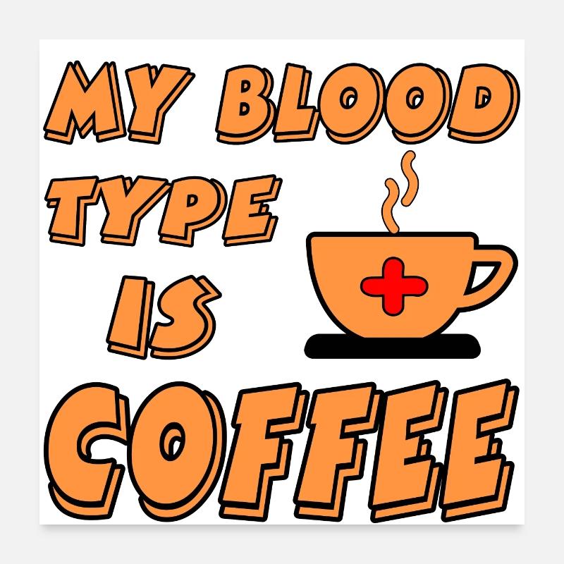 Caffè Poster 60x60 cm