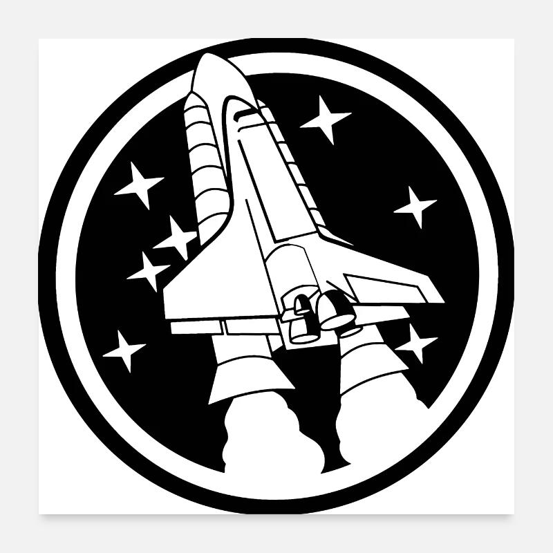 Astronef Poster 60 x 60 cm