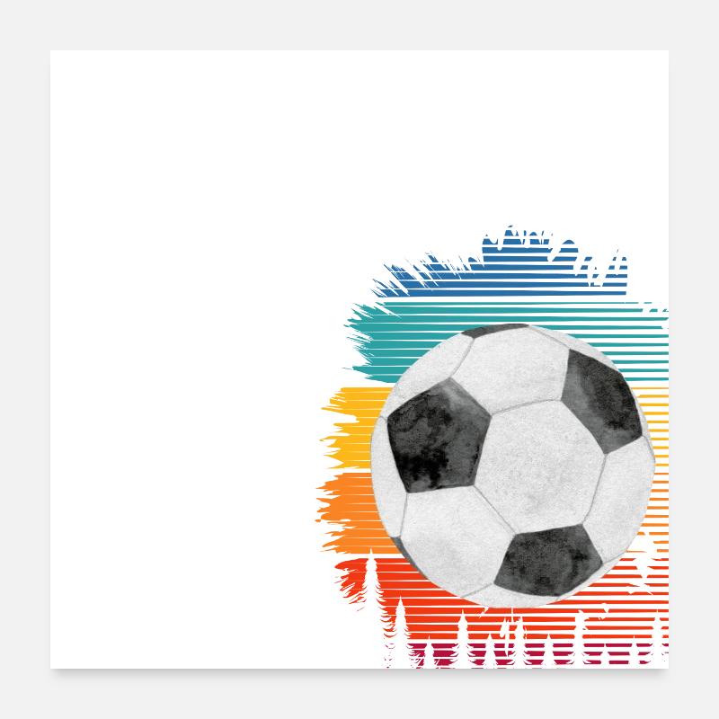 Trainer Fußball Poster 60x60 cm