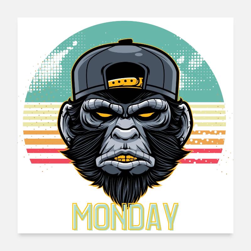 MONDAY Poster 24" x 24" (60x60 cm)