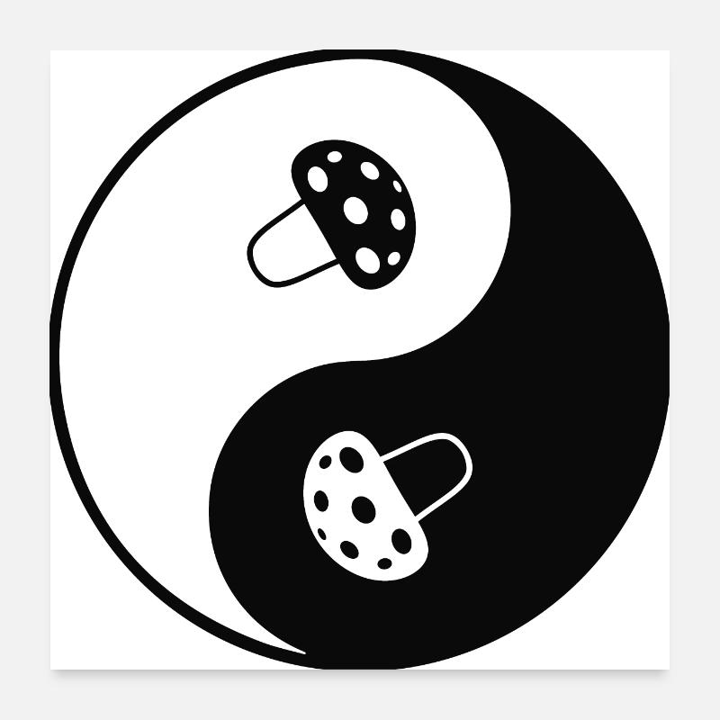 Mushroom Poster 24" x 24" (60x60 cm)