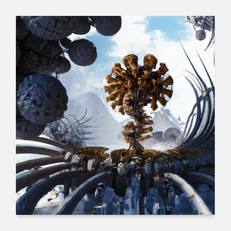 Mondo frattale Poster 60x60 cm