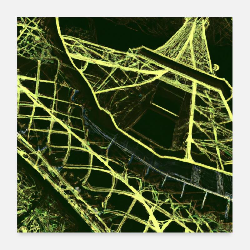 Eifel View - Poster 60x60 cm - Weiß
