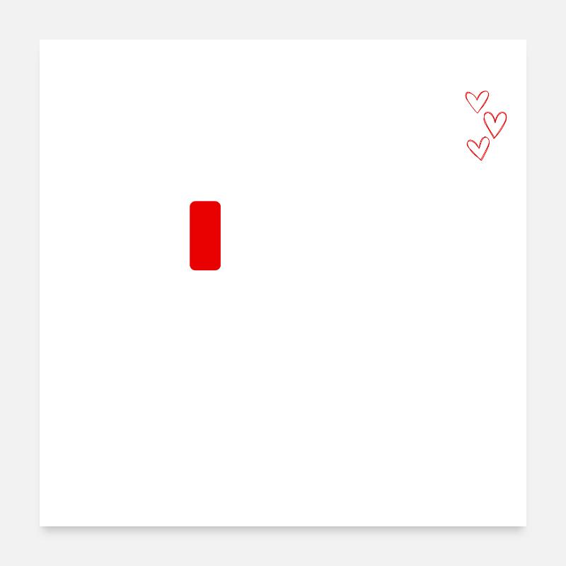tu es mon chargeur-amour Poster 60 x 60 cm