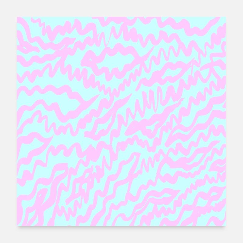 Figures abstraites de modèle Poster 60 x 60 cm