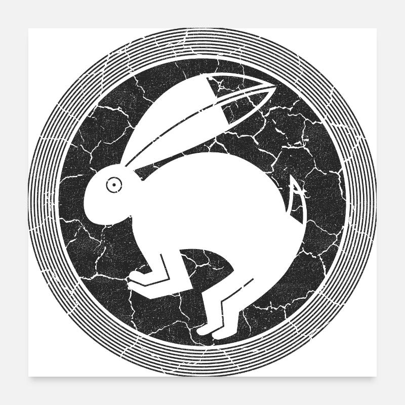 Hare Poster 24" x 24" (60x60 cm)