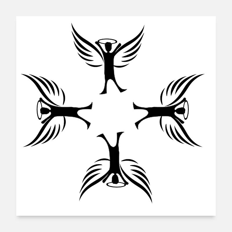 Angels Poster 24" x 24" (60x60 cm)