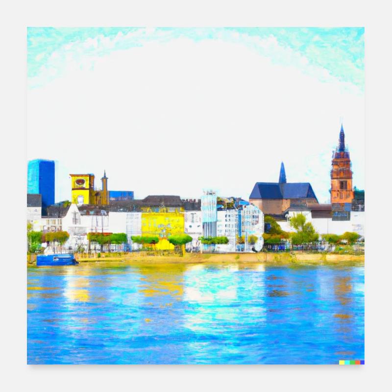 Mainz am Rhein Poster 60x60 cm