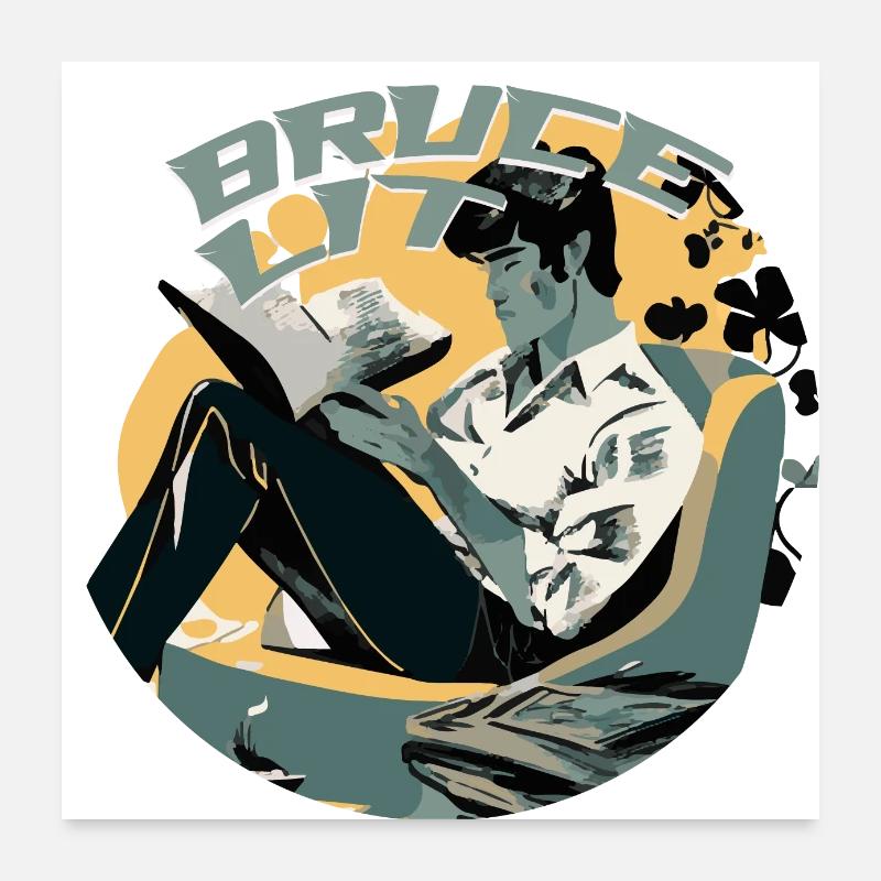 bruce lit Poster 60 x 60 cm