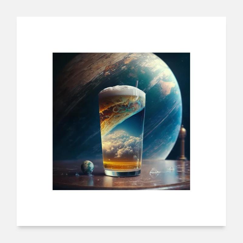 Space bière Poster 60 x 60 cm