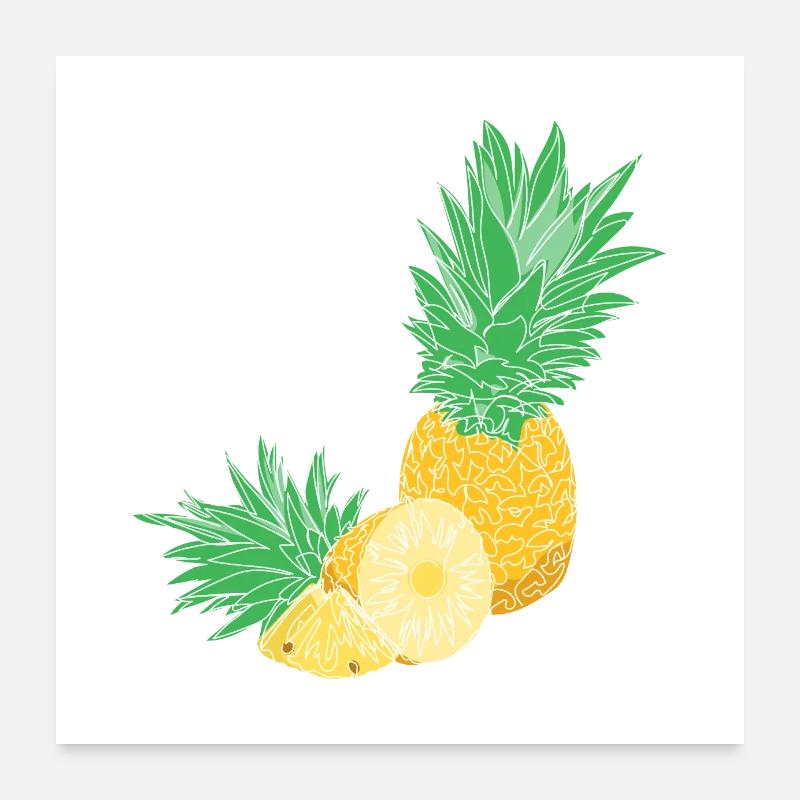 Pineapple Poster 24" x 24" (60x60 cm)