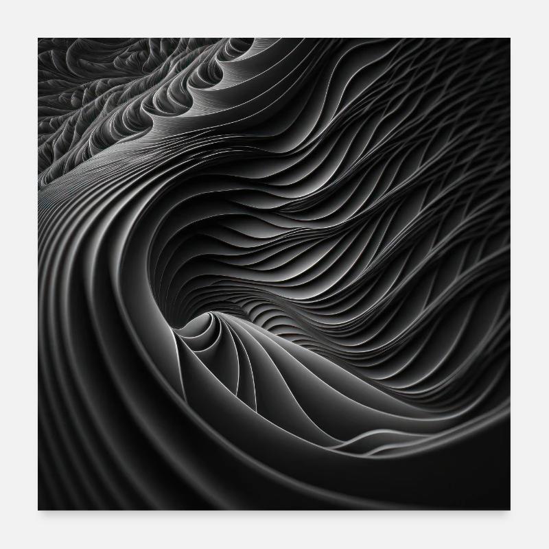 Everything is made of waves 1 Poster 24" x 24" (60x60 cm)
