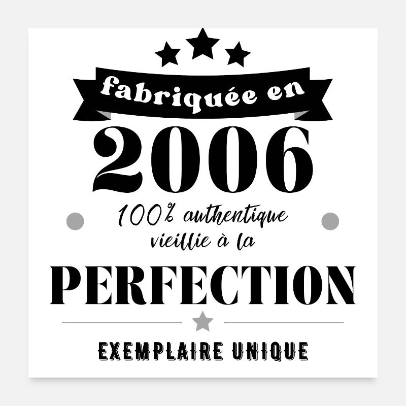 fabriquée en 2006 Poster 60 x 60 cm