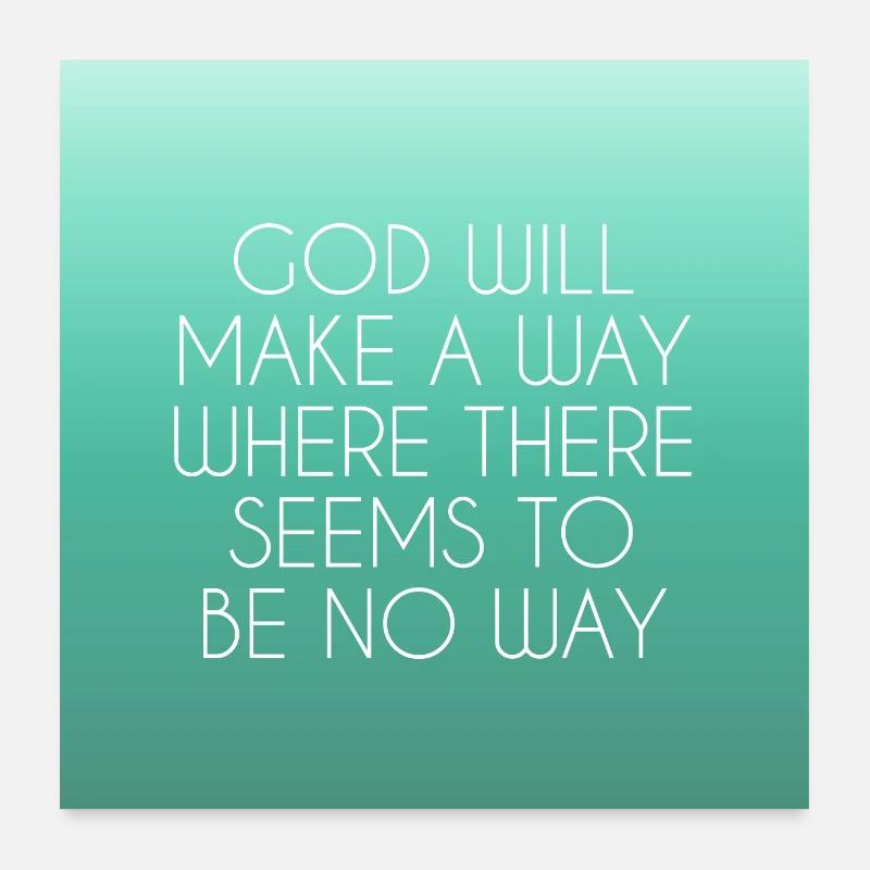 Christian Quotes Poster Poster 24" x 24" (60x60 cm)