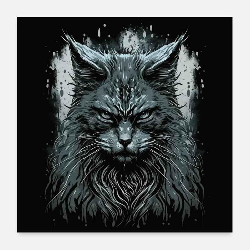 Maine Coon cat Poster 24" x 24" (60x60 cm)