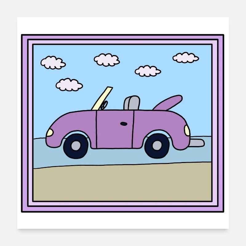 Conception de voiture Poster 60 x 60 cm