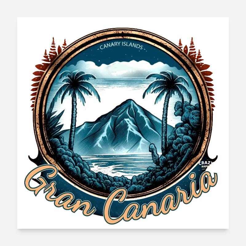 GRAN CANARIA Poster 60 x 60 cm