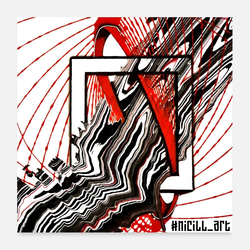 Frame flow Poster 60x60 cm