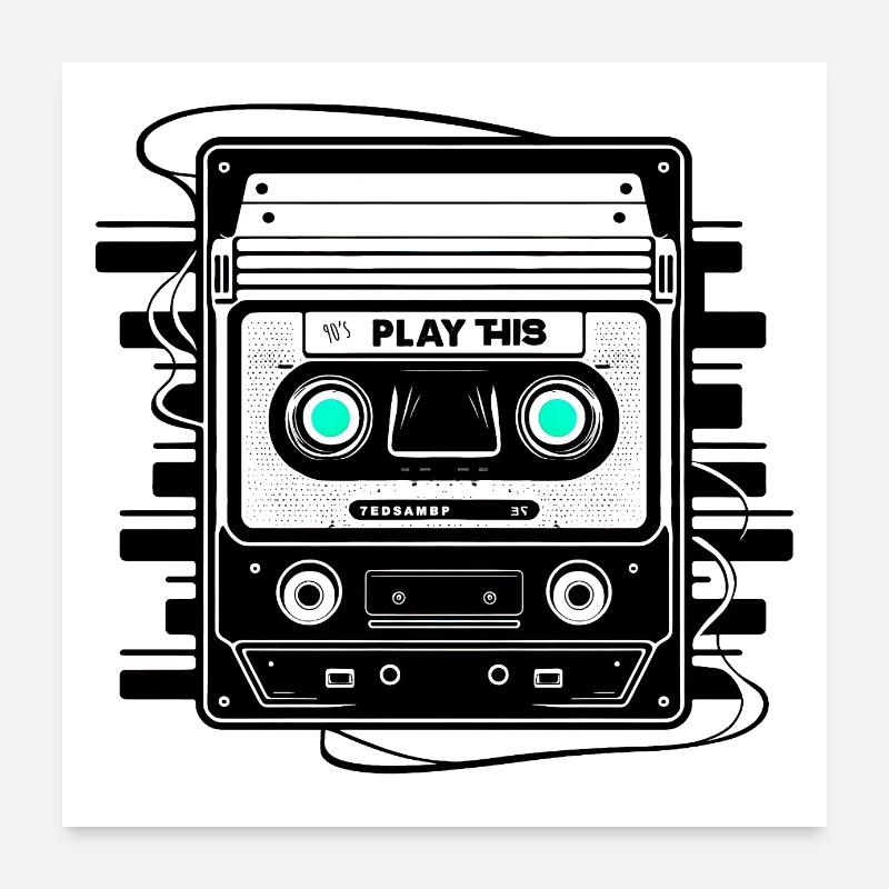 Play this 90 s MBP Poster 60 x 60 cm