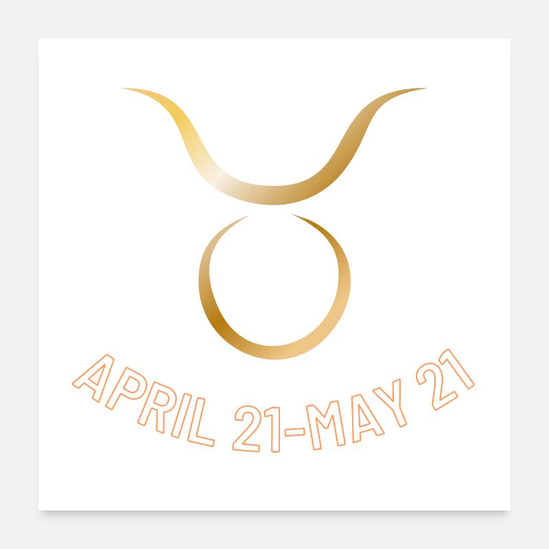 Zodiac sign Taurus Poster 24" x 24" (60x60 cm)