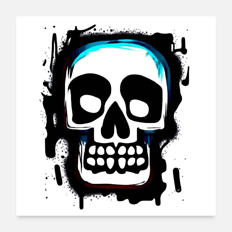 Skull MBP Poster 60 x 60 cm