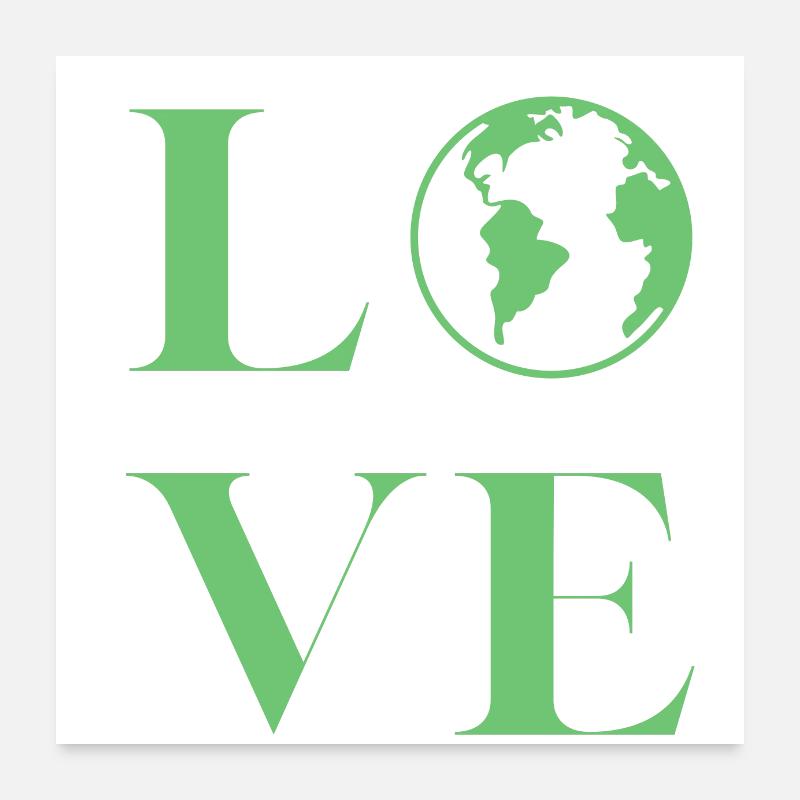 Love Environment Poster 24" x 24" (60x60 cm)