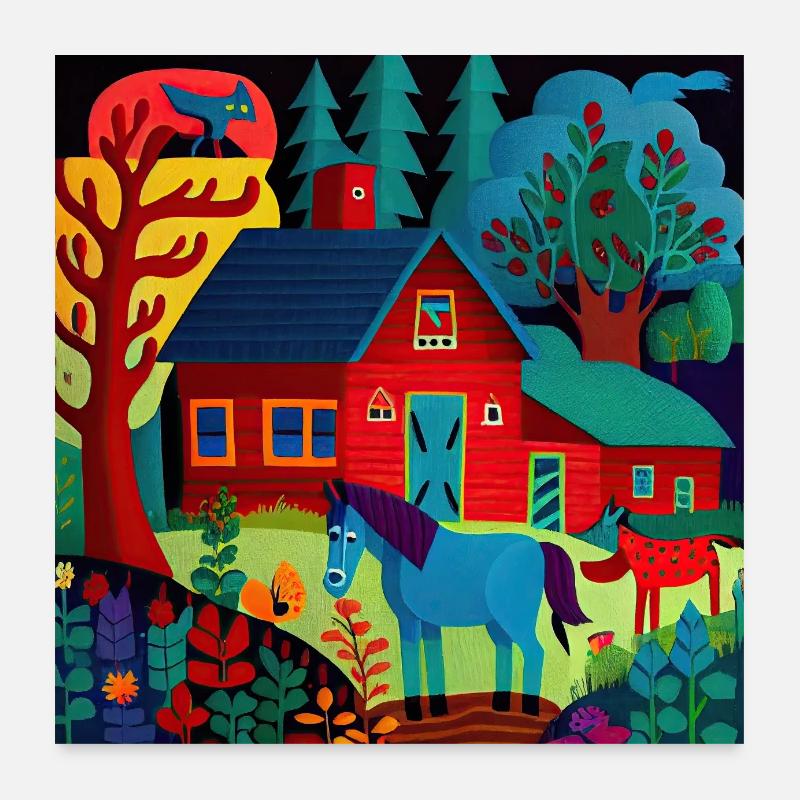 ranch Poster 60 x 60 cm