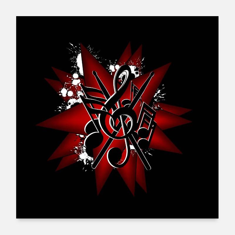 Batteur Sterne Poster 60 x 60 cm