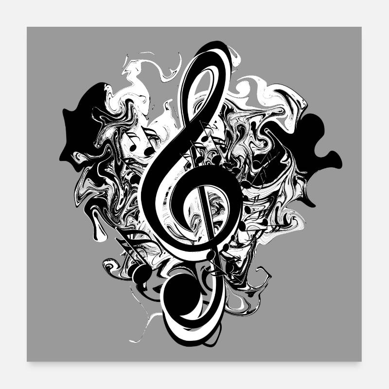 Clef Poster 24" x 24" (60x60 cm)