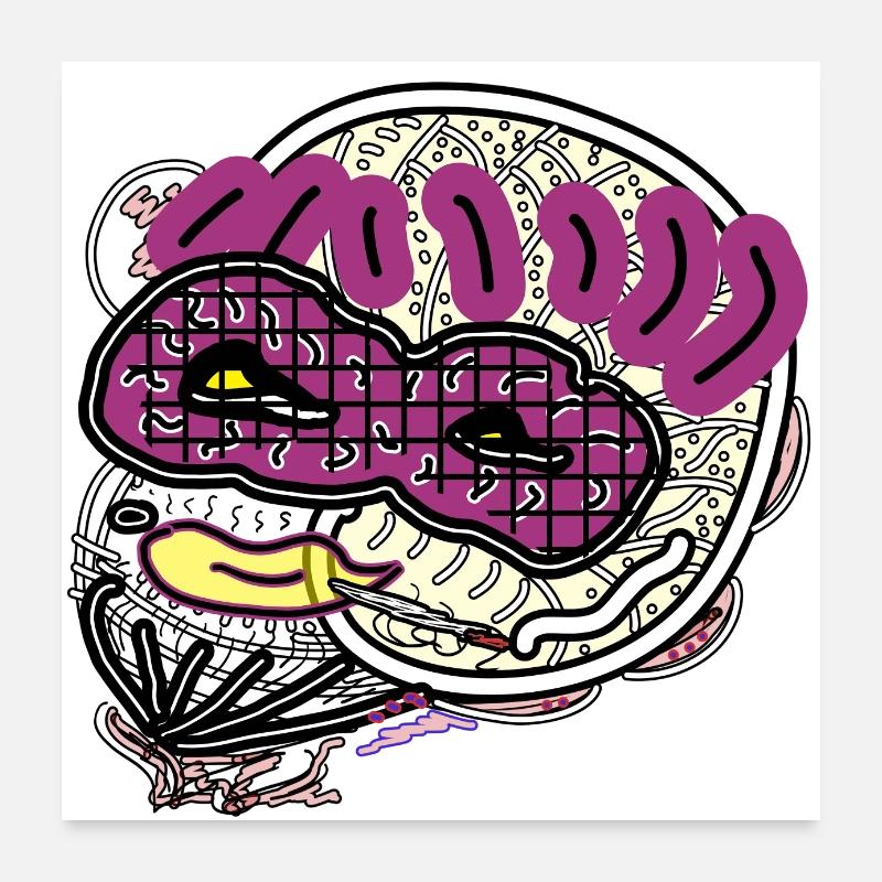 Homme comique Poster 60 x 60 cm