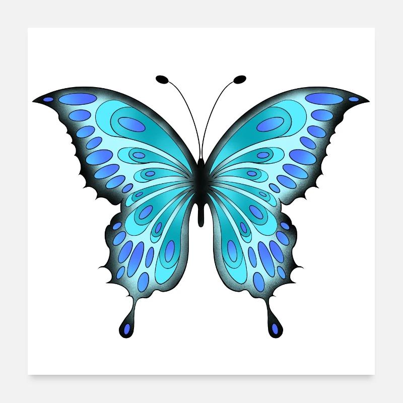 Papillon Poster 60 x 60 cm