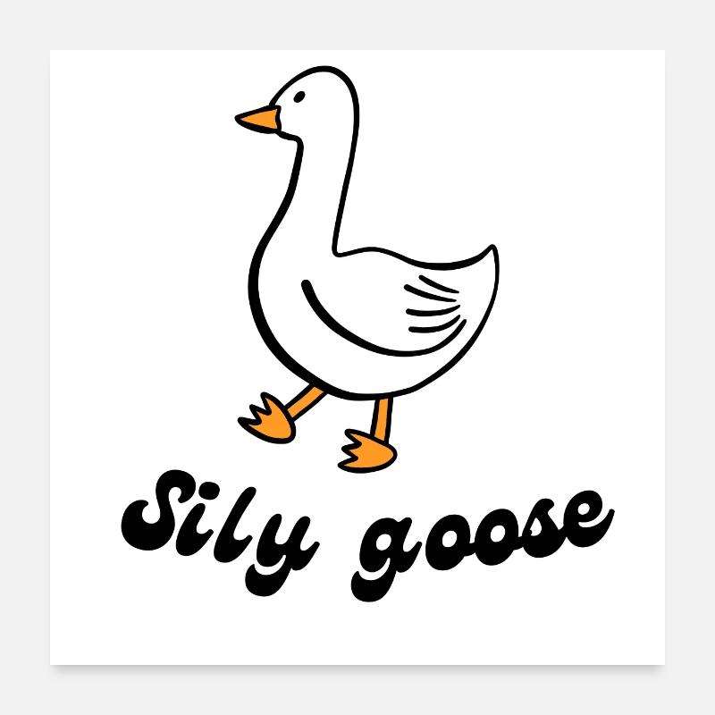 Sily Gans Poster 60x60 cm