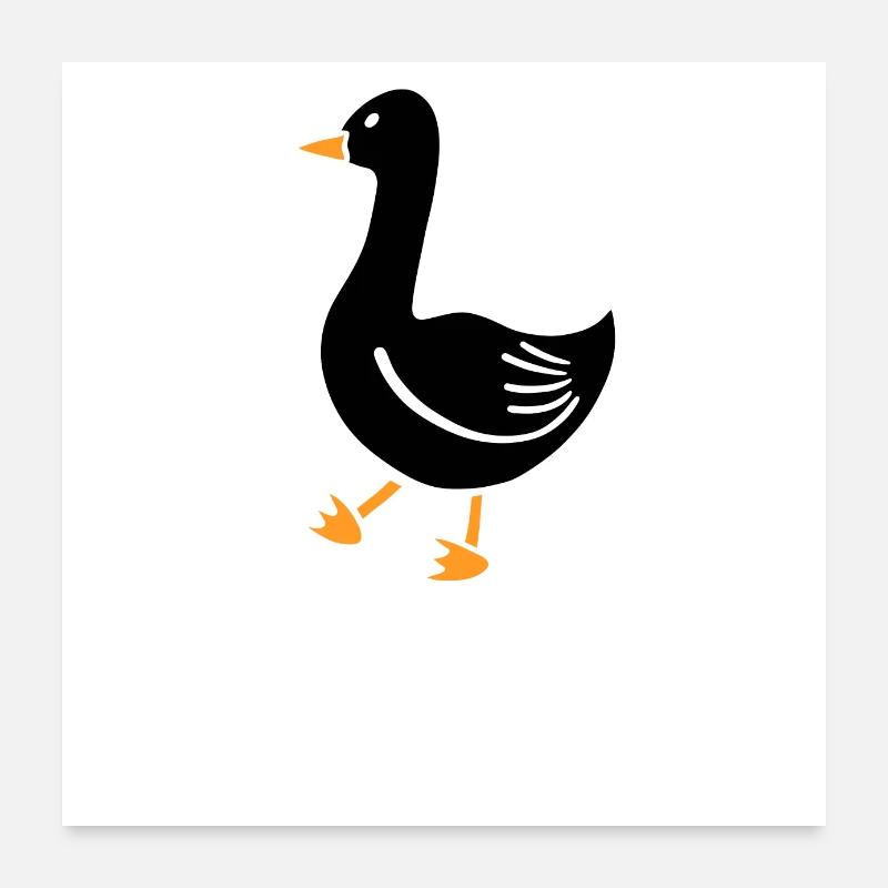 Sily goose Poster 24" x 24" (60x60 cm)