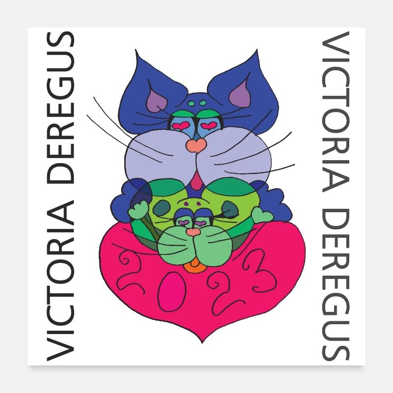 Cat-Mouse Art_02 Poster 24" x 24" (60x60 cm)