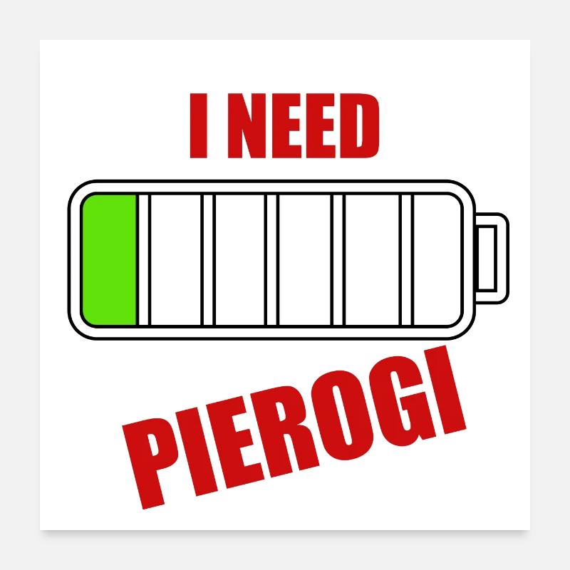 PIEROGI Poster 24" x 24" (60x60 cm)