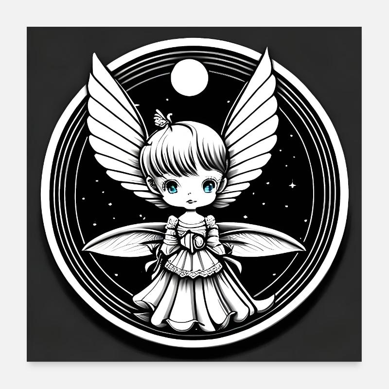 Goth Gothic liebe Elfe Poster 60x60 cm