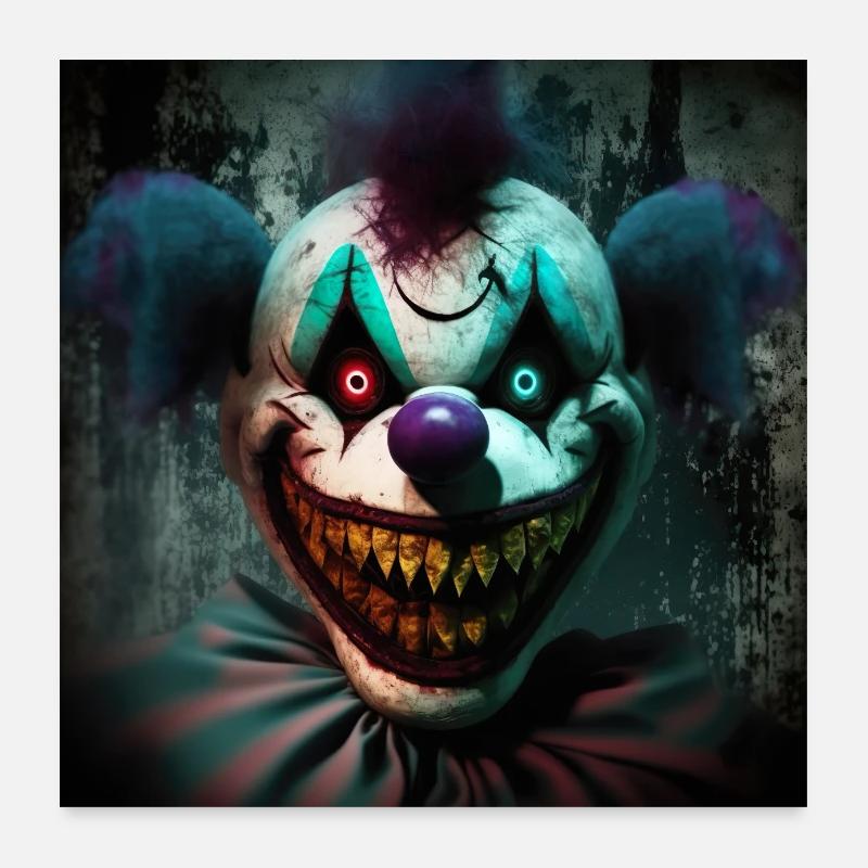 Evil Evil Clown Evil No. 4 Poster 24" x 24" (60x60 cm)