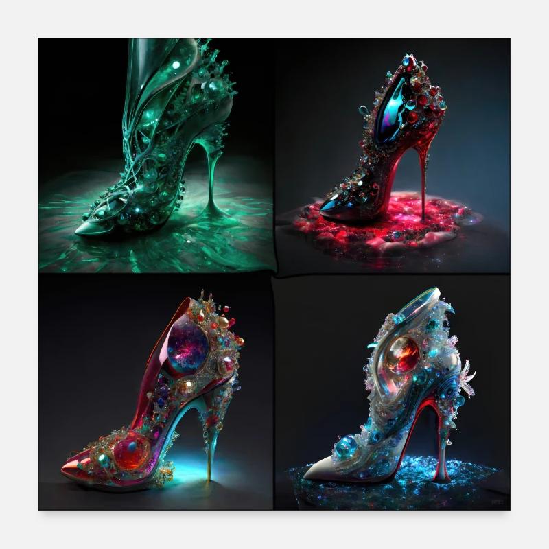 Extreme Stiletto-Absätze Poster 60x60 cm