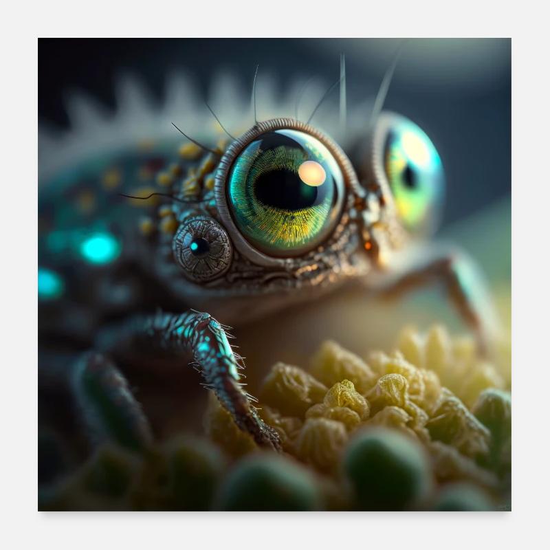 Photo macro créature 02 Poster 60 x 60 cm