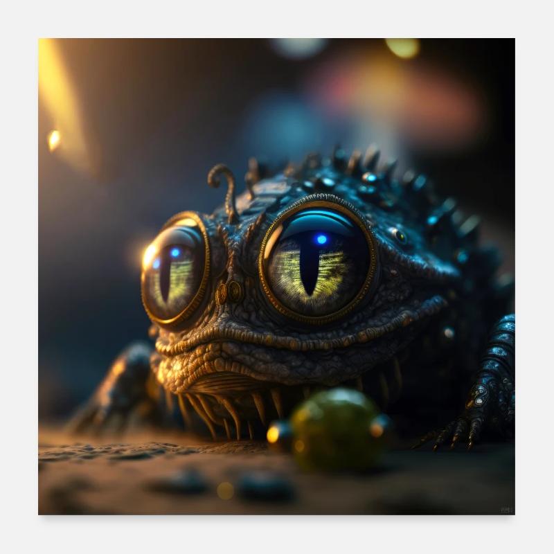 Photo macro créature 01 Poster 60 x 60 cm