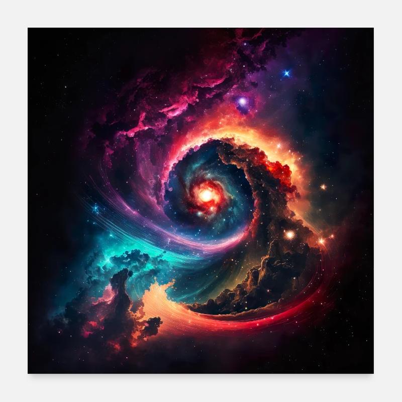 Univers cosmique n°3 Poster 60 x 60 cm