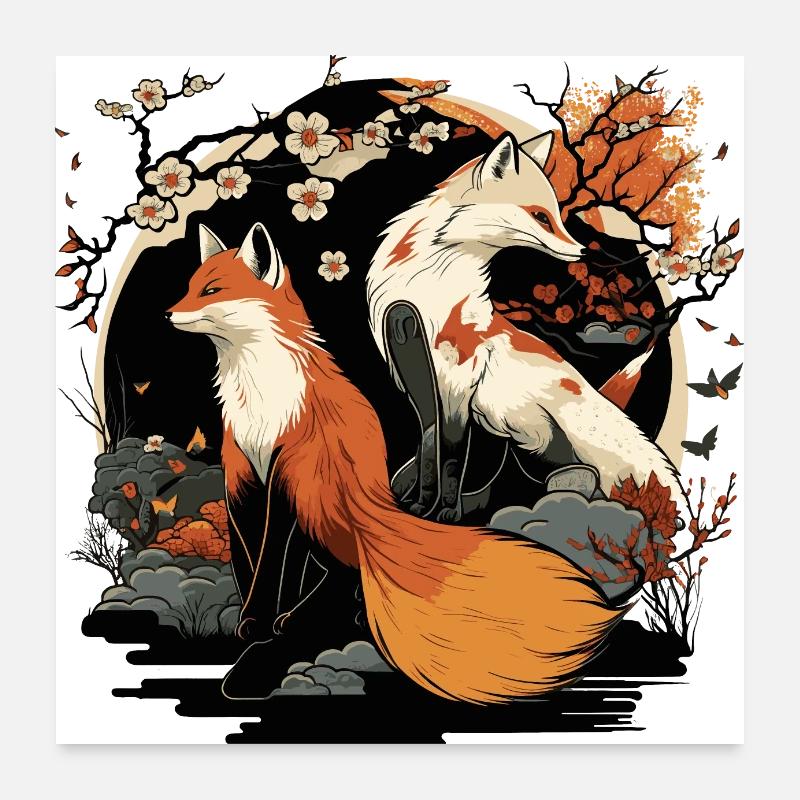 fox 8 Poster 60 x 60 cm