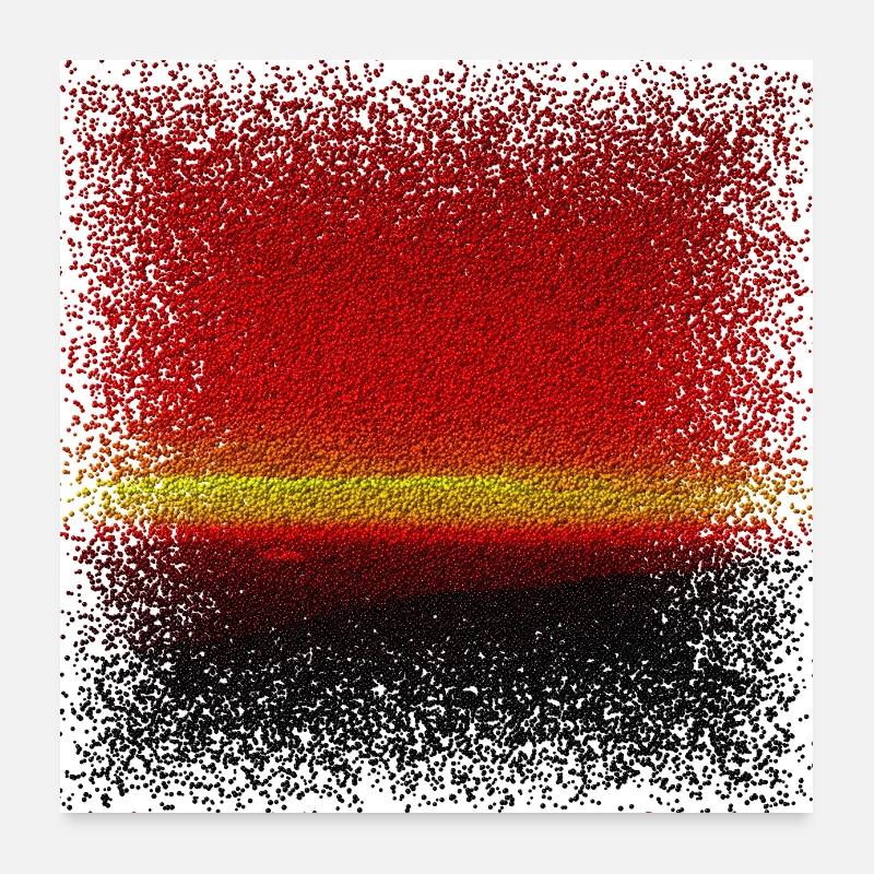 Sunset in small marbles Poster 24" x 24" (60x60 cm)