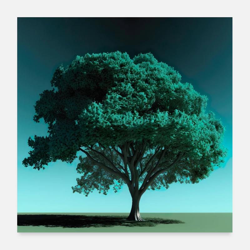Zen-Baum Nr. 3 Poster 60x60 cm