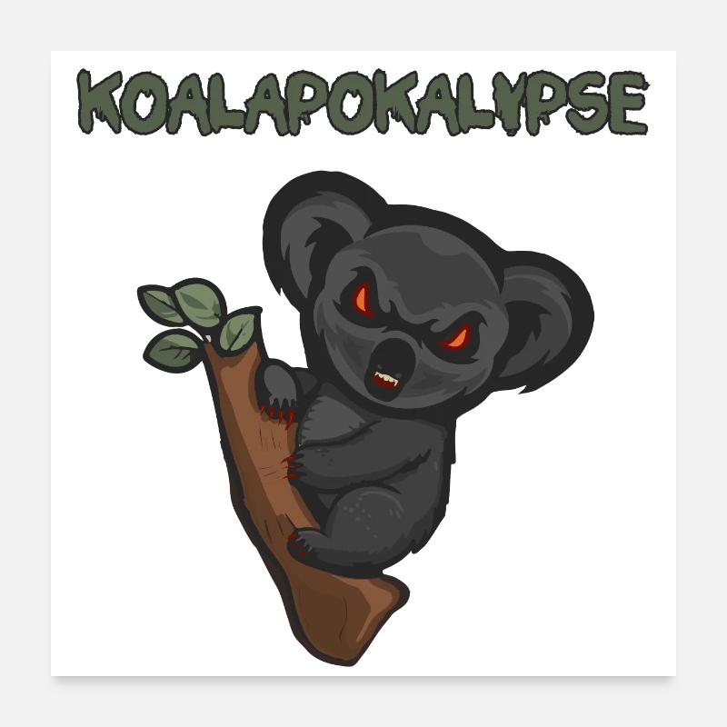Koalapokalypse Poster 60x60 cm