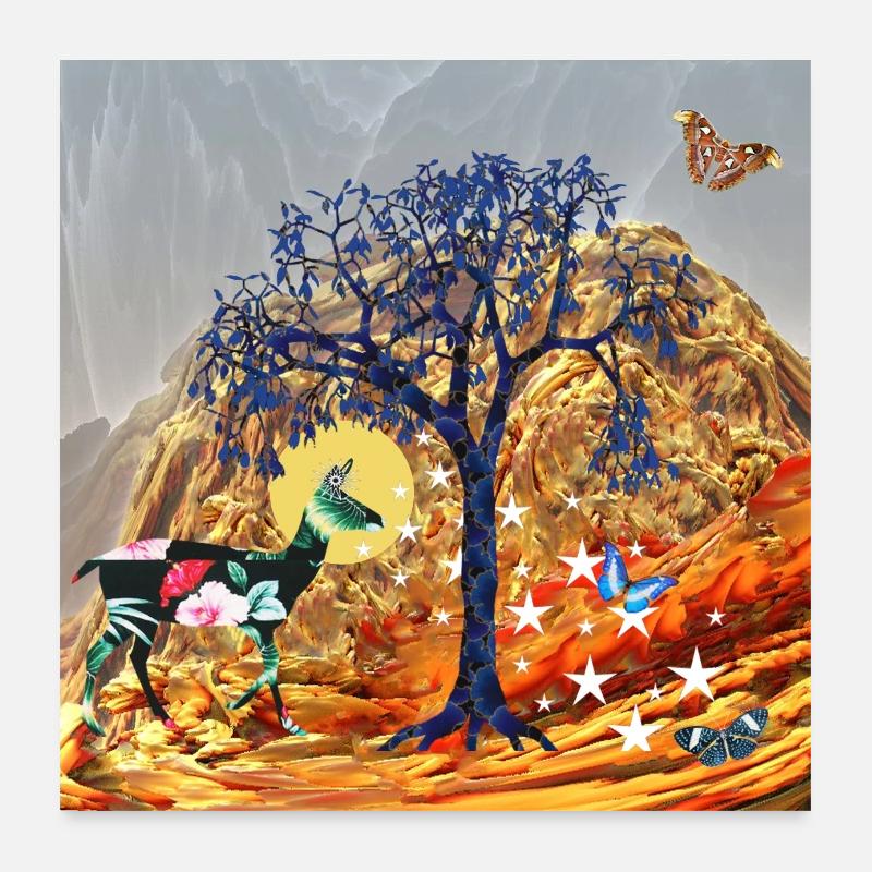 Magical Tree Poster 24" x 24" (60x60 cm)