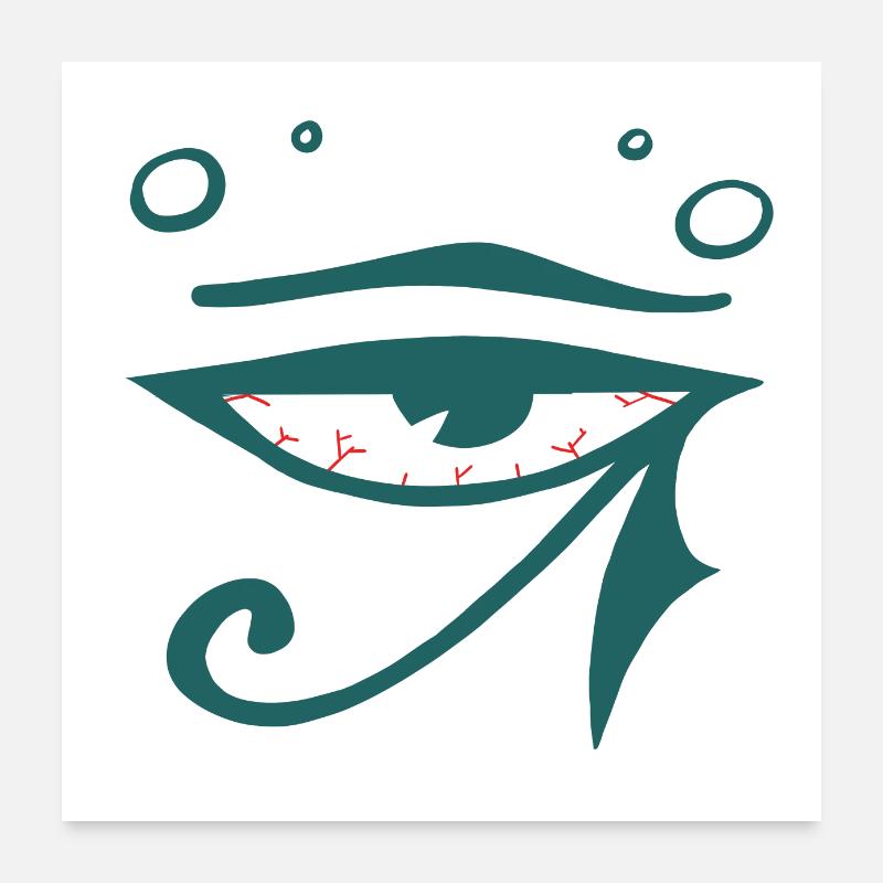 Tired Ra Eye Poster 24" x 24" (60x60 cm)